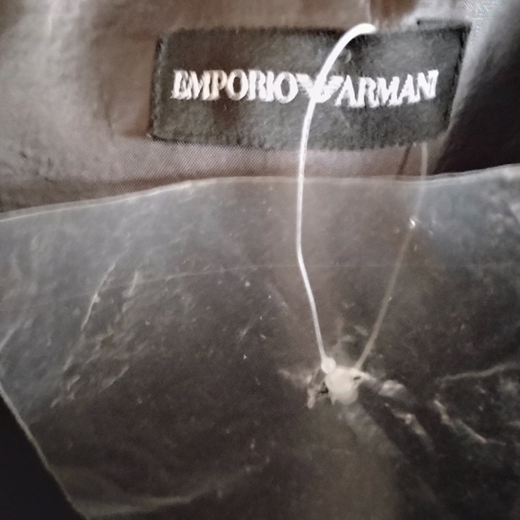 🆕 Emporio Armani Gray Linen Convertible Dress with Strap, Taglia 40, Size 8 - Picture 6 of 13